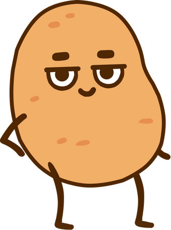 Funny Potato Character