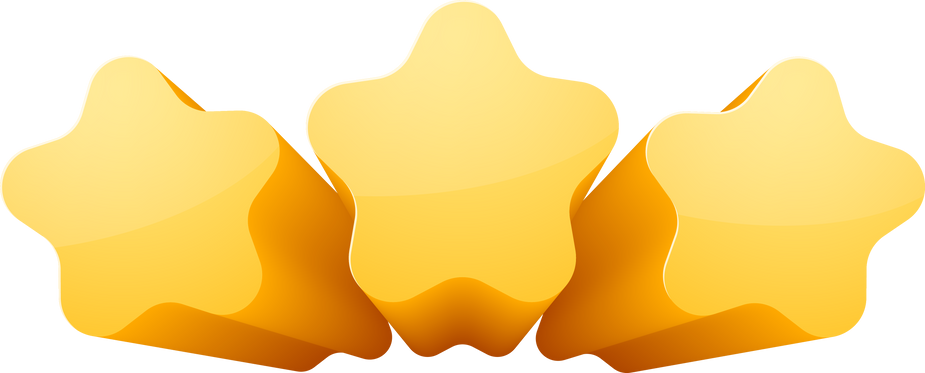 3D Yellow Star